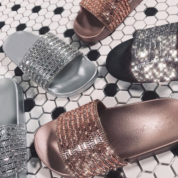 Last Size 6 🖤Silver Swarovsky Rhinestone Sandal - Picture 4 of 8